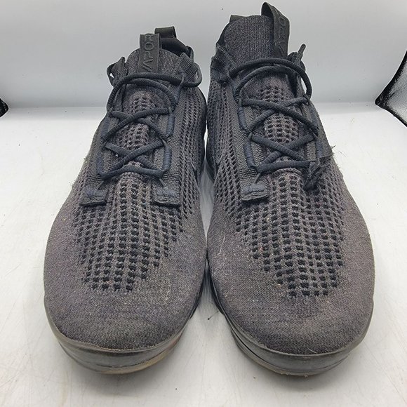 Nike Air Vapormax  Mens Size 12 Flyknit 2021 Triple Black Anthracite DH4084-001 main image 9